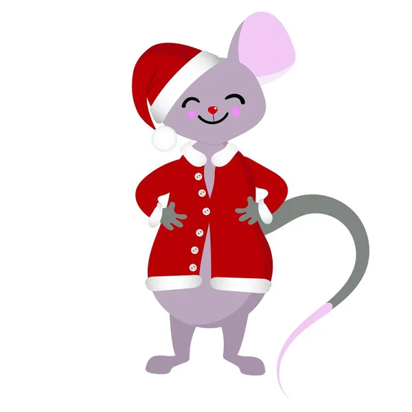 描かれたラットとネズミ。2020年新年のシンボル. — ストックベクタ