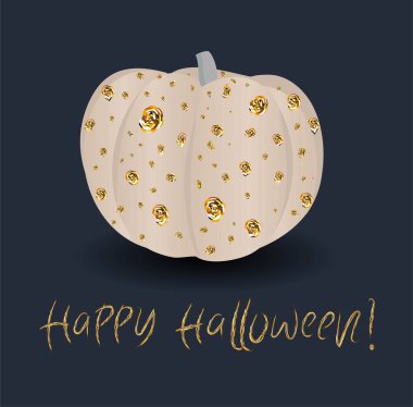 Cadılar Bayramı için kartpostal. afiş karanlık. Balkabağı ile poster. Tüm yaşamların gecesi3.