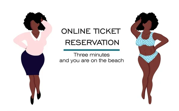 Reserva Compra Billetes Línea Servicio Online Servicios Turistas Viaje Mujer —  Fotos de Stock