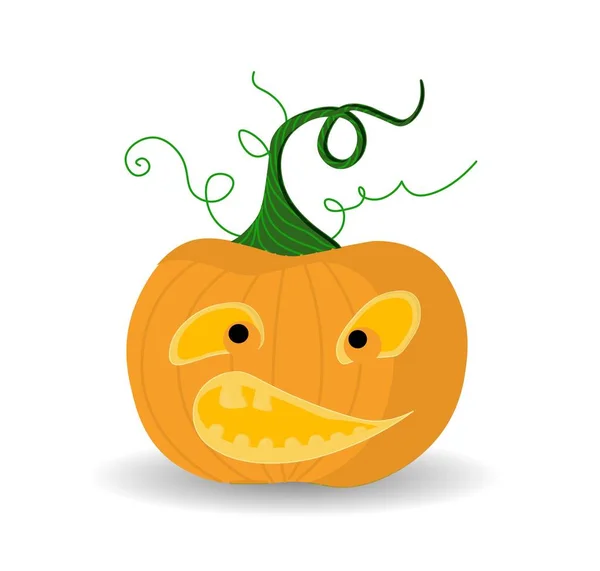 Calabaza Halloween Recetas Para Halloween Postres Elemento Aislado Vector Ilustración — Archivo Imágenes Vectoriales