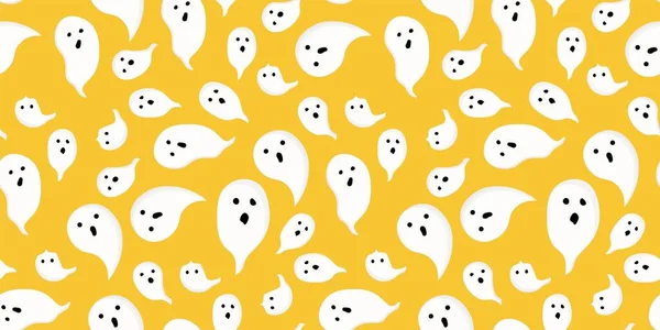 Halloween Patroon Naadloos Digitaal Papier Halloween Geesten Patroon — Stockvector
