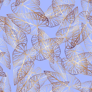 Modern egzotik orman bitkilerinin örnekleme şekli. Yaratıcı kolaj çağdaş çiçeksiz desen. Tasarım için modaya uygun şablon.