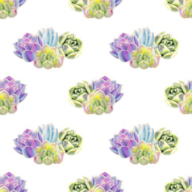 sulu bitkiler ile sorunsuz arka plan deseni