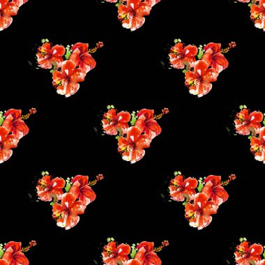 Hibiscus çiçek çerçevesi beyaz izole