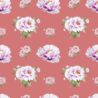 beyaz şakayık çiçekleri pürüzsüz arkaplan resimlemesi