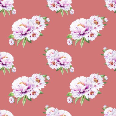 beyaz şakayık çiçekleri pürüzsüz arkaplan resimlemesi