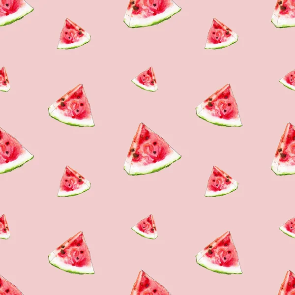 karpuz dilimleri dikişsiz desen illüstrasyon