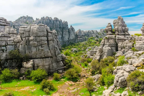 Jurassic Çağı'ndan tarih öncesi nadir kayalık manzara, Torcal d