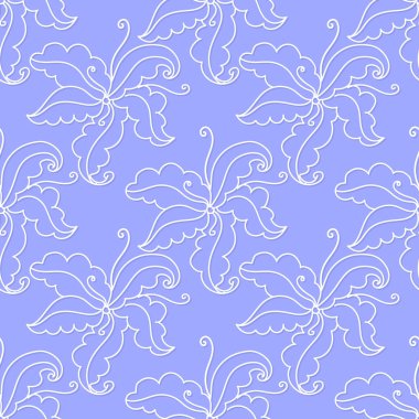 Sorunsuz vektör çiçek deseni