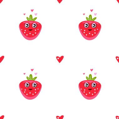 Şirin çilek seamless modeli