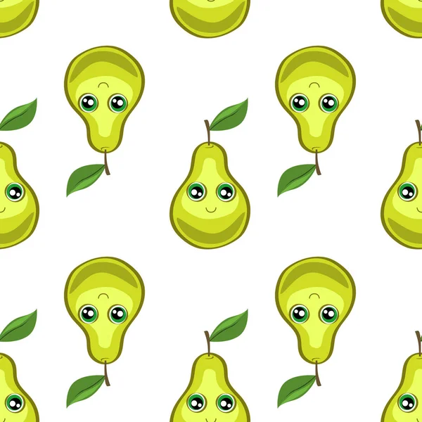 sevimli armut karakter dikişsiz desen