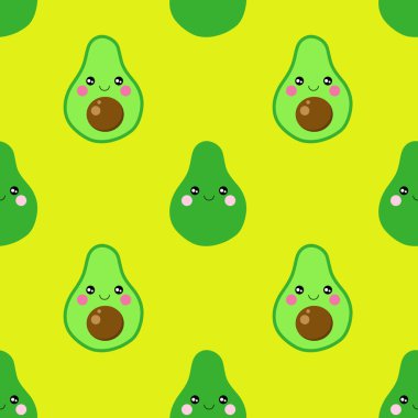 Avokado vektör seamless modeli