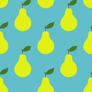 sevimli armut karakter dikişsiz desen