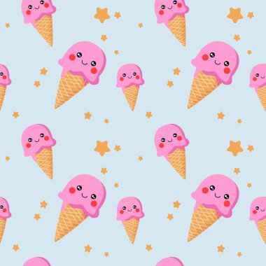 Güzel dondurma, kusursuz desen.