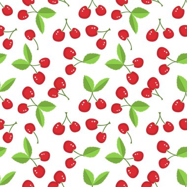 Kiraz ile sorunsuz vektör desen