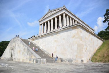 Regensburg, Bavaria, Almanya yakınlarındaki Walhalla Müzesi manzarası