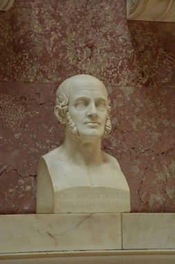 Regensburg, Bavaria, Almanya yakınlarındaki Walhalla Müzesi manzarası