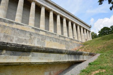 Regensburg, Bavaria, Almanya yakınlarındaki Walhalla Müzesi manzarası