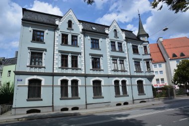 Tarihi şehir, Landshut, Bavyera, Almanya görünümünde Landshut, Almanya