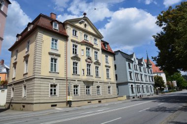 Tarihi şehir, Landshut, Bavyera, Almanya görünümünde Landshut, Almanya