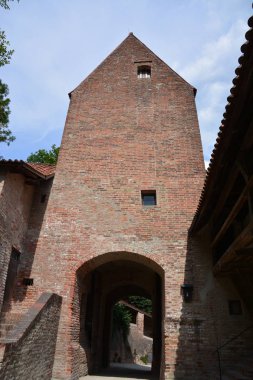 Landshut, Almanya görünümü üzerinde tarihi kale Trausnitz Landshut, Bavyera, Almanya
