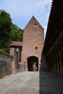 Landshut, Almanya görünümü üzerinde tarihi kale Trausnitz Landshut, Bavyera, Almanya