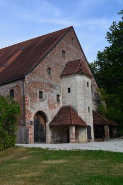 Landshut, Almanya görünümü üzerinde tarihi kale Trausnitz Landshut, Bavyera, Almanya
