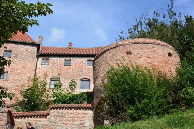 Landshut, Almanya görünümü üzerinde tarihi kale Trausnitz Landshut, Bavyera, Almanya