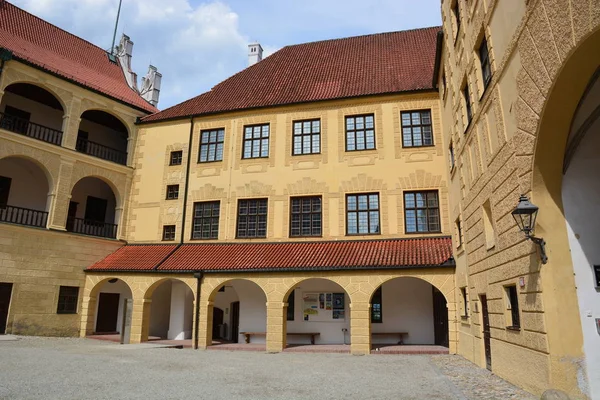 Landshut Германия View Historical Fortress Trausnitz Landshut Bavaria Germany — стоковое фото