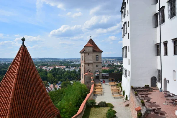 Landshut Duitsland Uitzicht Historische Vesting Trausnitz Landshut Bavaria Duitsland — Stockfoto