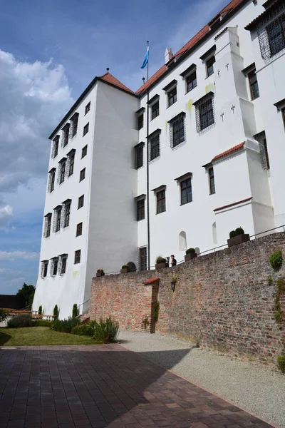 Landshut Duitsland Uitzicht Historische Vesting Trausnitz Landshut Bavaria Duitsland — Stockfoto