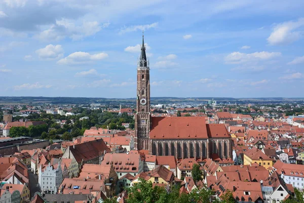 Landshut Alemanha Vista Cidade Histórica Landshut Baviera Alemanha — Fotografia de Stock