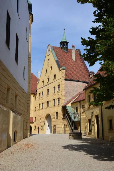 Landshut Tyskland Syn Den Historiska Fästningen Trausnitz Landshut Bayern Tyskland — Stockfoto