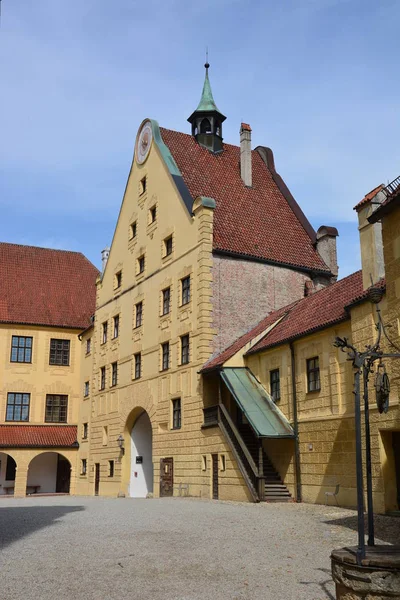 Landshut Tyskland Syn Den Historiska Fästningen Trausnitz Landshut Bayern Tyskland — Stockfoto