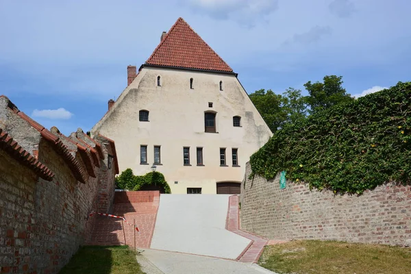 Landshut Németország Véleménye Történelmi Várat Trausnitz Landshut Bajorország Németország — Stock Fotó