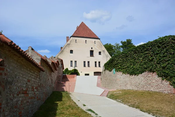 Landshut Alemanha Vista Sobre Histórica Fortaleza Trausnitz Landshut Baviera Alemanha — Fotografia de Stock