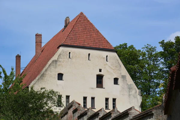 Landshut Niemcy Widok Historyczne Trausnitz Twierdzy Landshut Bavaria Niemcy — Zdjęcie stockowe