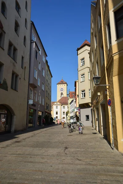 Blick Die Historische Stadt Regensburg Bayern Deutschland — Stockfoto