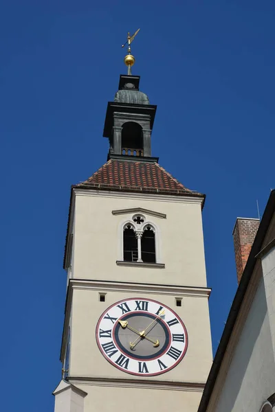 Nézd Történelmi Város Regensburg Bajorország Németország — Stock Fotó