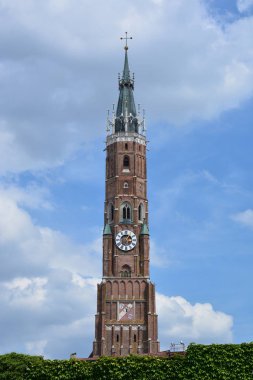 Tarihi şehir, Landshut, Bavyera, Almanya görünümünde Landshut, Almanya