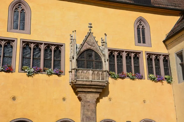 Zobrazit Historickém Městě Řezno Bavorsko Německo — Stock fotografie
