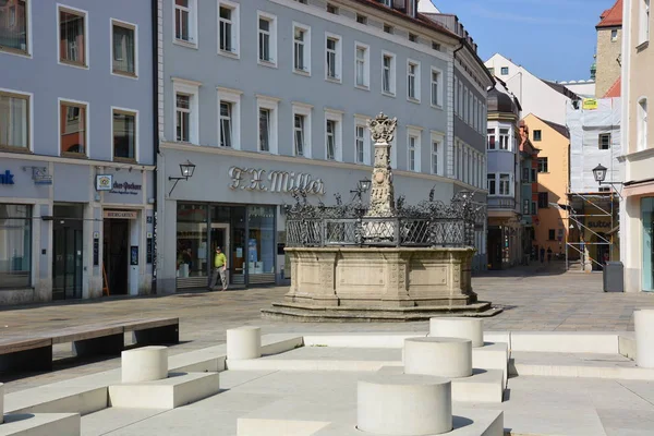 Vista Histórica Ciudad Ratisbona Baviera Alemania — Foto de Stock