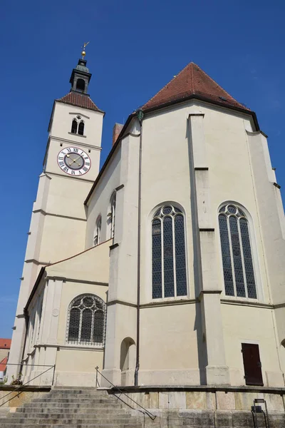 Zobrazit Historickém Městě Řezno Bavorsko Německo — Stock fotografie