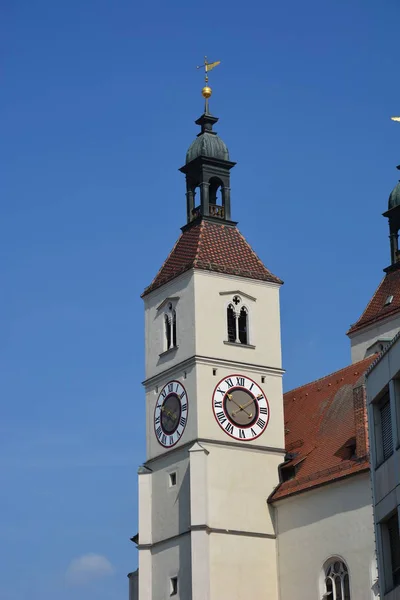 Blick Die Historische Stadt Regensburg Bayern Deutschland — Stockfoto