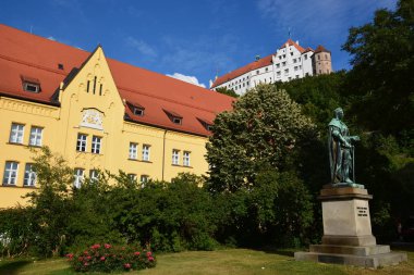 Tarihi şehir, Landshut, Bavyera, Almanya görünümünde Landshut, Almanya