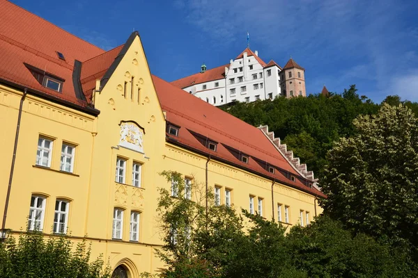 Landshut Tyskland Vyn Den Historiska Staden Landshut Bayern Tyskland — Stockfoto