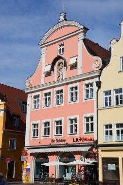 Tarihi şehir, Landshut, Bavyera, Almanya görünümünde Landshut, Almanya