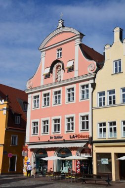 Tarihi şehir, Landshut, Bavyera, Almanya görünümünde Landshut, Almanya