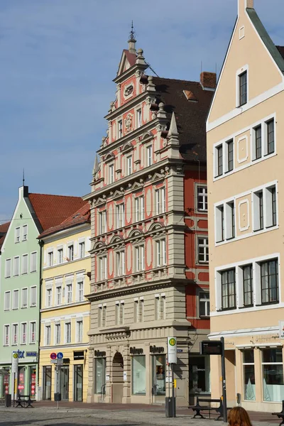 Подання Landshut Німеччина Історичні Міста Landshut Баварія Німеччина — стокове фото