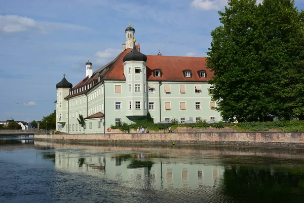 Landshut Duitsland Uitzicht Historische Stad Landshut Bavaria Duitsland — Stockfoto